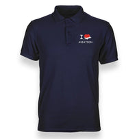 Thumbnail for I LOVE AVIAITON POLO SHIRT THE AV8R