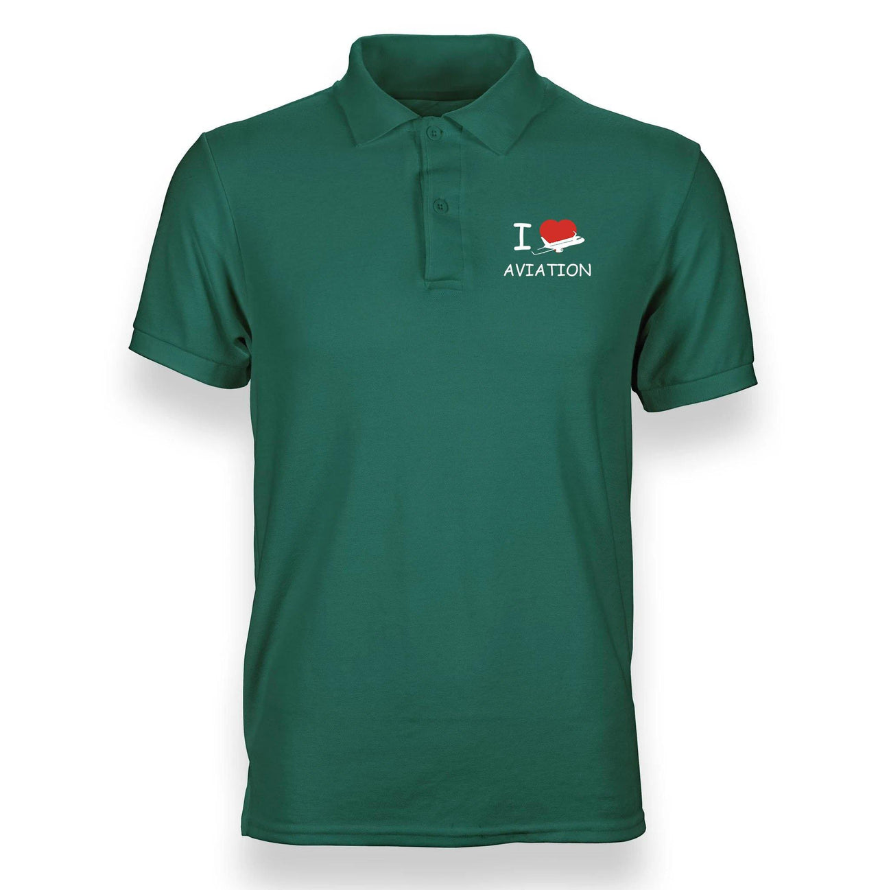 I LOVE AVIAITON POLO SHIRT THE AV8R
