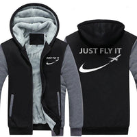Thumbnail for JUST FLY IT  ZIPPER SWEATER THE AV8R