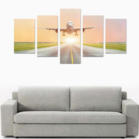 Thumbnail for LARGE PASSENGER PLANE TAKE OFF FROM THE RUNWAY BEF CANVAS PRINT SETS C (NO FRAME) THE AV8R