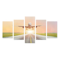 Thumbnail for LARGE PASSENGER PLANE TAKE OFF FROM THE RUNWAY BEF CANVAS PRINT SETS C (NO FRAME) THE AV8R
