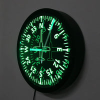 Thumbnail for AIRCRAFT GAUGES COCKPIT INSTRUMENTS AVIATION LED LIGHTING WALL CLOCK THE AVIATOR