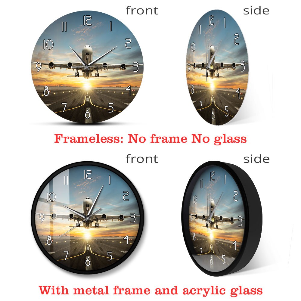 Huge Two Storeys Commercial Jetliner Wall Clock THE AVIATOR