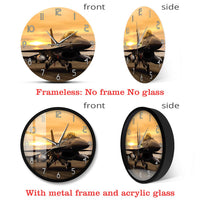 Thumbnail for F16 FALCON FIGHTER JET AIRCRAFT PLANE WALL CLOCK THE AVIATOR