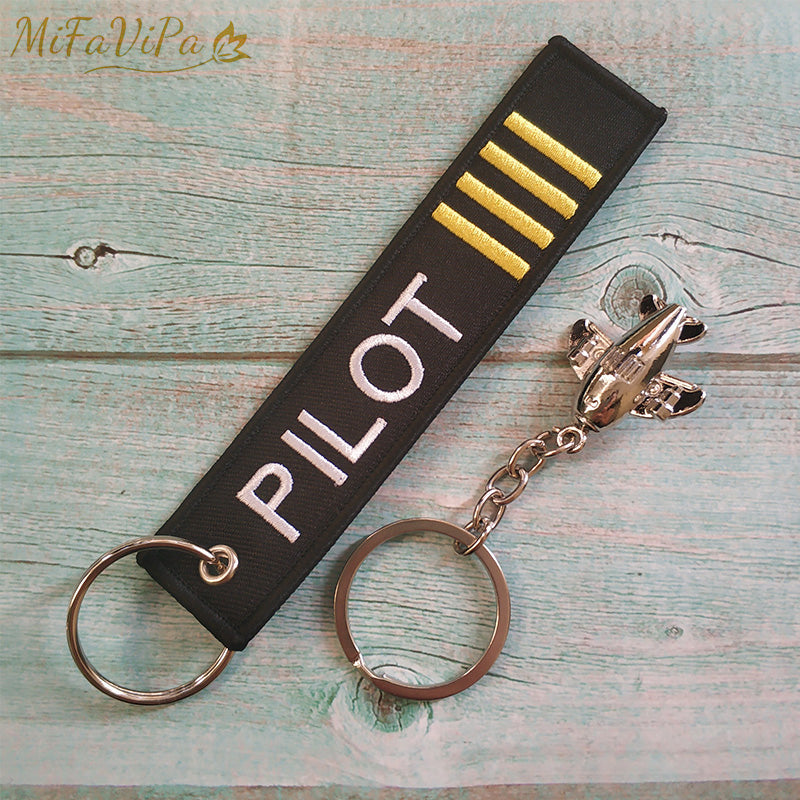 Fashion Trinket Christmas Gift Aviation Pilot Keychain Aircraft Key Chain AV8R