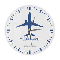 Thumbnail for Personalized Name Aircraft Wall Clock AV8R