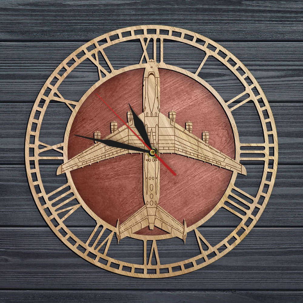 The Antonov An-225 Mriya Airplane Wooden Wall Clock AV8R