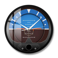 Thumbnail for Aircraft Attitude Indicator Silent Non Ticking Wall Clock Flight Instrument Home Décor Wall Watch Pilots Art Décor Modern Clock AV8R