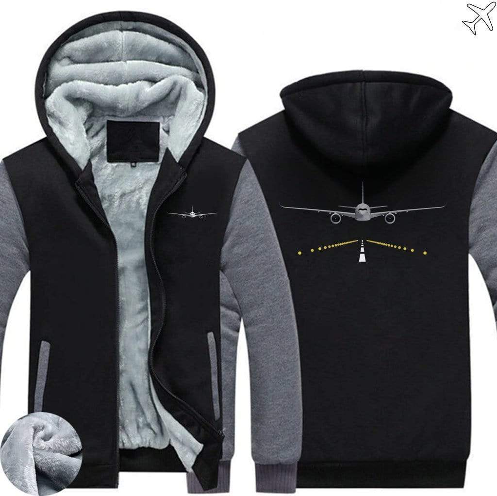 RUNWAY LIGHT AIRBUS A350 ZIPPER SWEATERS THE AV8R