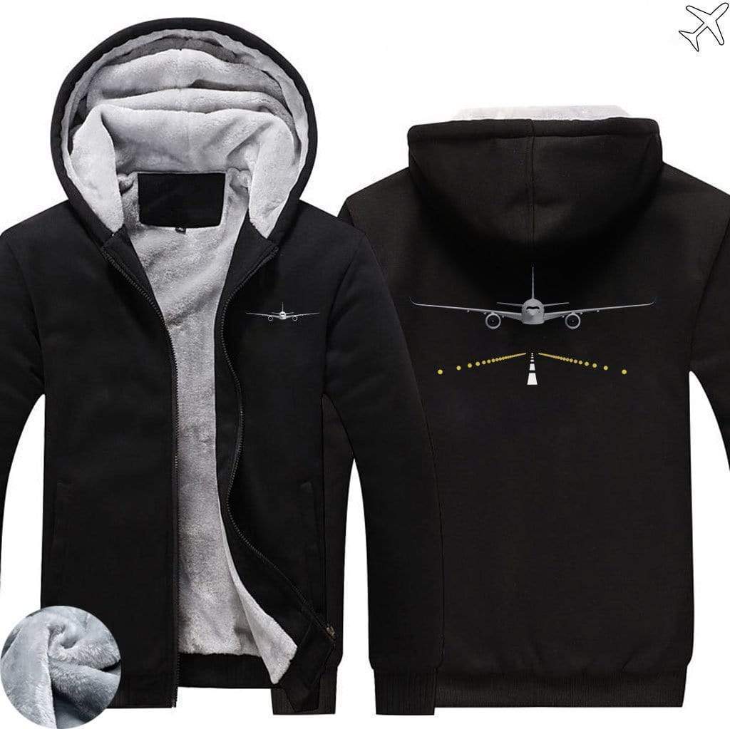 RUNWAY LIGHT AIRBUS A350 ZIPPER SWEATERS THE AV8R